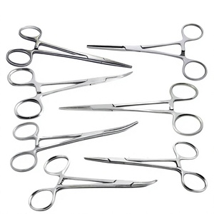 Pinzas Hemostáticas Kelly de Acero Inoxidable de Alta Calidad, 5.5"/6.5", Herramienta de Sujeción Quirúrgica Reutilizable, Juego de 7 Instrumentos Quirúrgicos - Product Image 1