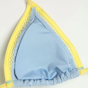 <span class=keywords><strong>Maillot</strong></span> <span class=keywords><strong>de</strong></span> <span class=keywords><strong>bain</strong></span> jacquard tendance pour jeunes filles, avec logo personnalisé, fabrication OEM, motif floral bleu, bretelles bikini <span class=keywords><strong>de</strong></span> haute qualité, <span class=keywords><strong>maillot</strong></span> <span class=keywords><strong>de</strong></span> <span class=keywords><strong>bain</strong></span> découpé pour femmes - Product Image 5