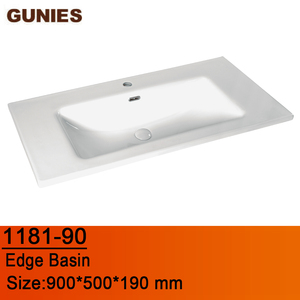 <span class=keywords><strong>Meuble</strong></span> <span class=keywords><strong>WC</strong></span> sanitaire en céramique blanche design moderne lavabo à main poli de grande taille <span class=keywords><strong>pour</strong></span> salle de bain - Product Image 2