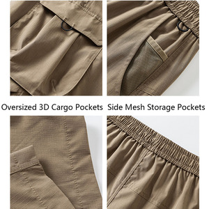 Pantalon <span class=keywords><strong>Capri</strong></span> Cargo Tactique Premium - Short Utilitaire d'Extérieur Rafraîchissant UPF <span class=keywords><strong>40</strong></span>+ avec Solutions OEM et Marque Privée Tout-en-un - Product Image 5