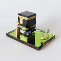 Cadeaux religieux musulmans en gros, modèle de la Kaaba de La Mecque en cristal, souvenirs islamiques