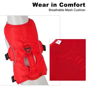 <span class=keywords><strong>COCO</strong></span> <span class=keywords><strong>BUDDY</strong></span> เสื้อกั๊กควบคุมสุนัขป้องกันการหนีสะท้อนแสงปรับได้ไม่มีการดึงตาข่ายนุ่มบุนวมทั้งตัวเครื่องควบคุมสัตว์เลี้ยงพร้อมที่จับยก - Product Image 3