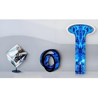 Écran LED flexible couleur pleine résolution P1.2 pour application mur vidéo intérieur haut de gamme