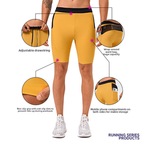 Pantalones Cortos Deportivos de Compresión para Hombre, de Secado Rápido, Ajustados y Elásticos, con Bolsillos para Correr - Product Image 4