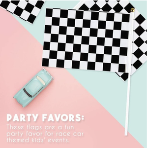 ธงตาหมากรุก14X21CM 8.5 ''X 5.5'' ธงมือติดธงตาหมากรุกสีดำและสีขาวแข่งธงโพลีเอสเตอร์ - Product Image 6