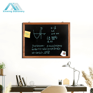 Marco de <span class=keywords><strong>madera</strong></span> para escuela, tablero de tiza magnética de <span class=keywords><strong>madera</strong></span> con imanes, <span class=keywords><strong>pizarra</strong></span> de tiza <span class=keywords><strong>blanca</strong></span> - Product Image 2