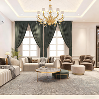 Muebles de Apartamento Ecológicos de Madera Maciza de Lujo IDM, Juego de Sofás Modernos, Sofá Modular Seccional Tapizado, Cama para Proyectos de Hoteles y Villas