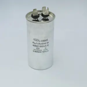 Cbb65 45UF 450V Motor Run Capacitor for Air Conditioner