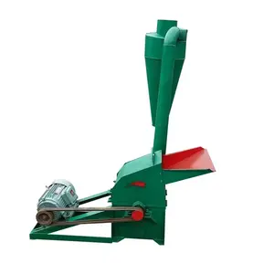 Straw Grass Bale Crusher Hammer Mill can crush shell grinding grain for animal feed