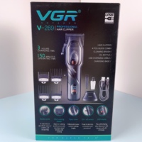 Tondeuse à cheveux électrique professionnelle pour hommes Vgr V-269 9000 tr/min, moteur magnétique, salon de coiffure, sans fil, rechargeable