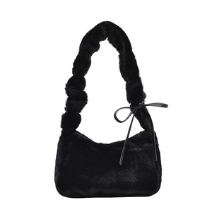 Nouvelle Tendance 2026 : Sac à Bandoulière en Cuir PU pour Femme, Hiver-Automne, avec Sangle Élastique et Doublure Peluche, Sac Croisé Doux et Populaire - Product Image 1