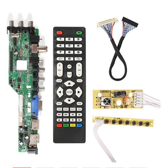 DVB-C DVB-T2 DVB-T Universal LCD TV Controller Driver Board