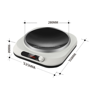 Table de <span class=keywords><strong>cuisson</strong></span> électrique 3500W pour la maison, surface concave, <span class=keywords><strong>plaque</strong></span> <span class=keywords><strong>vitrocéramique</strong></span> étanche avec minuterie, cuisinière à induction - Product Image 2