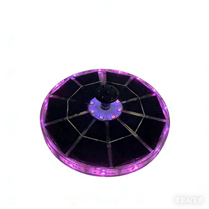 <b>Solar</b> <b>Powered</b> Floating Water <b>Fountain</b> 2.5W LED Light Garden <b>Pond</b> Decorative Outdoor Feature Contemporary Design ABS Material - Product Image 2