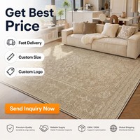 Luxury Victorian Patterned Rug Vintage Traditional Living Room Carpet Large Beige Ivory Oriental Style Area Rug Home Decor