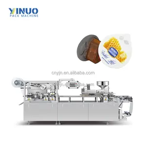 Fully Automatic Olive Oil Sauce Ketchup Butter Cheese Paste Jam Honey Plastic Blister Packing Machine