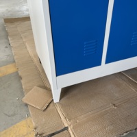 Casiers modernes à 3 portes en acier Casiers de salle de sport en métal pour la maison, le bureau et l'école Armoire de rangement pour vêtements
