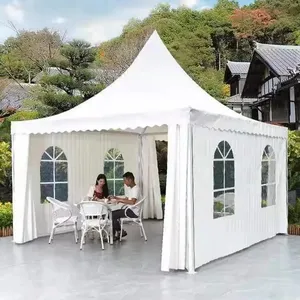 Açık sergi etkinliği için 4x4 5x5 6x 6 pagoda çadırı alüminyum çerçeve Pvc düğün parti çadır