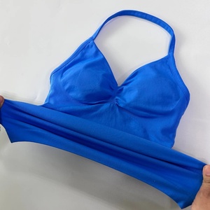 Top Deportivo Largo con Tirantes y Logotipo Personalizado, Ropa de Gimnasio sin Espalda para Mujer, Sujetador Incorporado con Copas Extraíbles, Tops de Yoga - Product Image 6