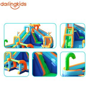 Château Gonflable Licorne Dinosaure pour Enfants avec Toboggan Aquatique et Souffleur – Idéal pour Fêtes - Product Image 5