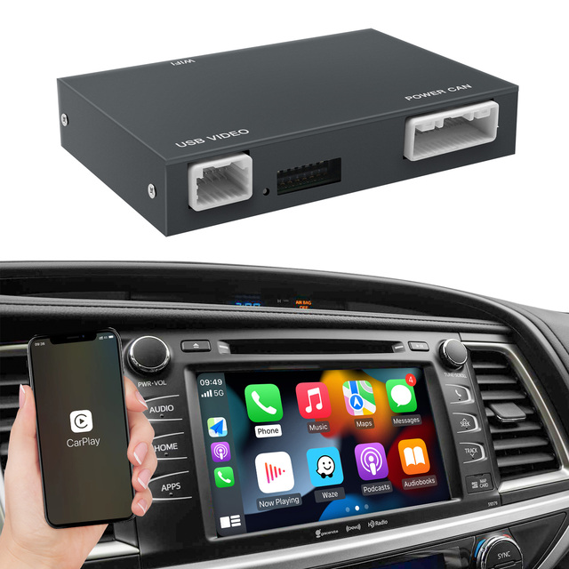 Autoabc Wireless Apple Carplay for 2014-2019 Toyota Camry Corolla Highlander Tundra Auris Prius Rav4 1-Year Warranty