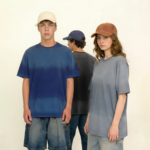 เสื้อยืดคอตตอน 100% แบบยูนิเซ็กส์ ทรงโอเวอร์ไซส์ น้ำหนัก 240 กรัม ผ้าถัก แขนสั้น สีพื้น ไม่มีลาย สไตล์วินเทจ ล้างสีแบบมิเนอรัล สำหรับสตรีทแวร์ ขายส่ง รับผลิตแบบ OEM - Product Image 5