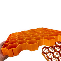 Grille de stabilisation en plastique HDPE Tenglu de haute qualité pour gazon, idéale pour les écoles, avec garantie d'un an, 50 cm x 50 cm