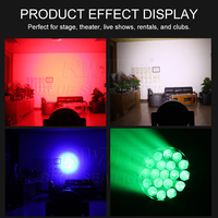 19x 25W RGBW 4-in-1 Wash Zoom LED Moving Head Bühnenbeleuchtung DMX Disco Hochzeitsbeleuchtung für Hochzeiten & Veranstaltungen