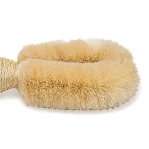 Cepillo exfoliante corporal seco de cerdas de Sisal de madera, cepillos depuradores de masaje corporal para ducha de baño para adultos - Product Image 2