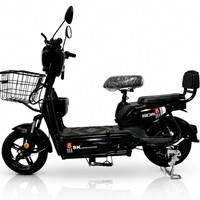 Trottinette Électrique Urbaine 350W 48V Direct Usine avec Panier et Siège Arrière, Batterie Plomb-Acide, Autonomie 55-65km, Idéale pour Adultes et Femmes