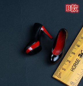 1:6 échelle femme <span class=keywords><strong>soldat</strong></span> <span class=keywords><strong>bottes</strong></span> talons hauts pour Phicen tout caoutchouc acier squelette femme corps poupées rehaussement - Product Image 6