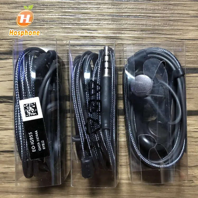 Suara Normal Ponsel S8 S9 AKG Headphone IG955 Earphone Bebas Genggam untuk Samsung Galaxy