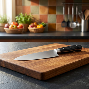 Cuchillo de Chef Profesional con Hoja Dentada Seki Japan de 8.27 Pulgadas (21 cm) con Mango de Plástico, Apto para Lavavajillas - Product Image 2