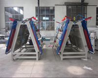 Machine d'assemblage de cadres de portes en bois verticaux double face Mh2324 avec moteur