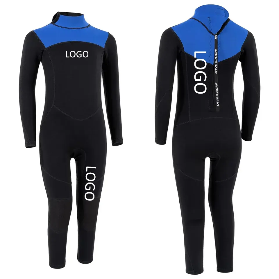 Muta in Neoprene per bambini da 2mm muta intera calda costume da bagno con protezione solare muta da sub per bambini