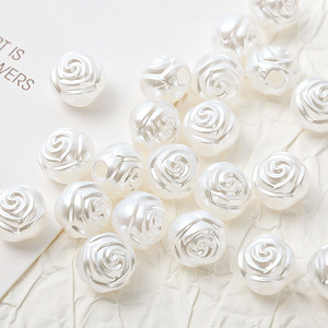 Al por mayor Cuentas espaciadoras redondas huecas giratorias de <span class=keywords><strong>rosa</strong></span> <span class=keywords><strong>rosa</strong></span>, nuevo estilo, de Acrílico/Plástico/Lucite Caiying para decoración de <span class=keywords><strong>uñas</strong></span> - Product Image 2