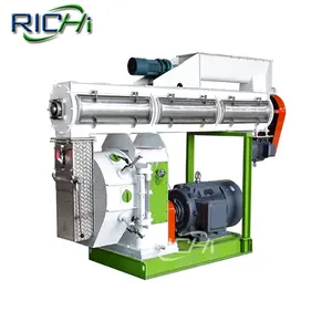 1-10 T/H macchina a Pellet di mangime-stelo di paglia di erba balla di canapa fieno erba erba erba erba erba di Alfalfa macchina per fare Pellet di paglia