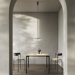 Grand lustre mené par cristal de Matt <span class=keywords><strong>Champagne</strong></span> de luxe de lobby d'hôtel moderne <span class=keywords><strong>en</strong></span> verre soufflé par transparent - Product Image 2