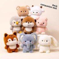 Peluche Compagnon de Bureau, Mignonne Poupée Décorative, Partenaire d'Étude, Cadeau d'Anniversaire, Rembourrage Coton PP, Matière Plastique, Vente en Gros