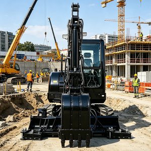 Mini-excavatrice à haute stabilité pour l'<span class=keywords><strong>irrigation</strong></span> des fermes, le creusement de fossés et la gestion des pentes - Product Image 3