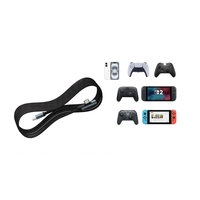 90 °   Cable de Carga USB C en Forma de L para Controles de PS5/Xbox/Switch 2 Pro, 1.2M, Cable de Sincronización Rápida de Datos para PC, Teléfono y Accesorios de Juego