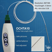 Módulo de Cámara Endoscópica OCHTA10 CMOS 0.65x0.65x1.198mm, Paquete Ultracompacto, Tubo de Acero de 5mm, Cable Personalizado de 2500mm