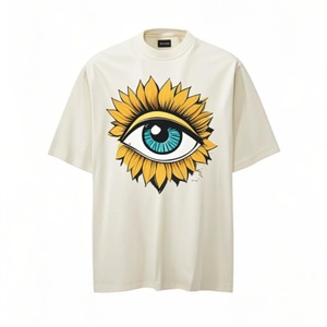 Camiseta de Hombre con Estampado DTG de Arte Abstracto Retro, 100% Algodón, Corte Holgado, Estilo Urbano - Product Image 3