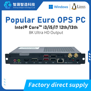 Ordinateur OPS <span class=keywords><strong>Euro</strong></span> pour tableau blanc interactif et affichage numérique, Intel 12e et 13e génération, 8 Go/16 Go de RAM, 80 broches, prise en charge de plusieurs écrans - Product Image 1