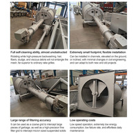 Filter Rotary Drum Grating Industri untuk Pengolahan Air Limbah Makanan Sistem Pra-pengolahan yang Terjangkau