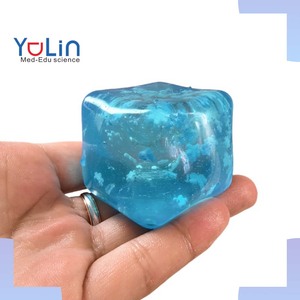 Giocattolo Antistress Sensoriale Squishy a Forma di Cubo di Ghiaccio in Plastica, Palline Silenziose per Alleviare l'Ansia per <span class=keywords><strong>Bambini</strong></span> - Product Image 1