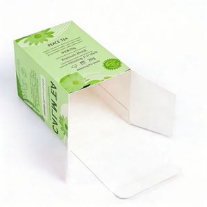 Cajas de Cartón Rectangulares Autoarmables Impresas Personalizadas, Materiales Reciclados, Acabado UV con Relieve, para Empaque de Té, Café y Flores - Product Image 4