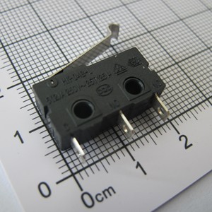 HK-04G-LZSW-029 <span class=keywords><strong>5A</strong></span> SPDT 마이크로 스위치 (곡선 레버 및 납땜 단자 포함) - Product Image 1