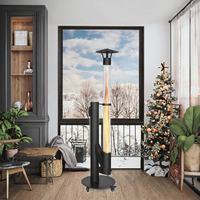 Poêle à granulés de bois, foyer, cheminée, tube de feu, colonne de flamme, torche, chauffage de terrasse sécurisé à granulés de bois