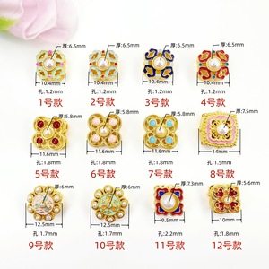 Lisheng Jewelry Cloisonne Enamel Beads With Imitation Pearl <b>Flower</b> Shape Jewelry Accessories For DIY <b>Bracelet</b> Necklace Spacer - Product Image 4